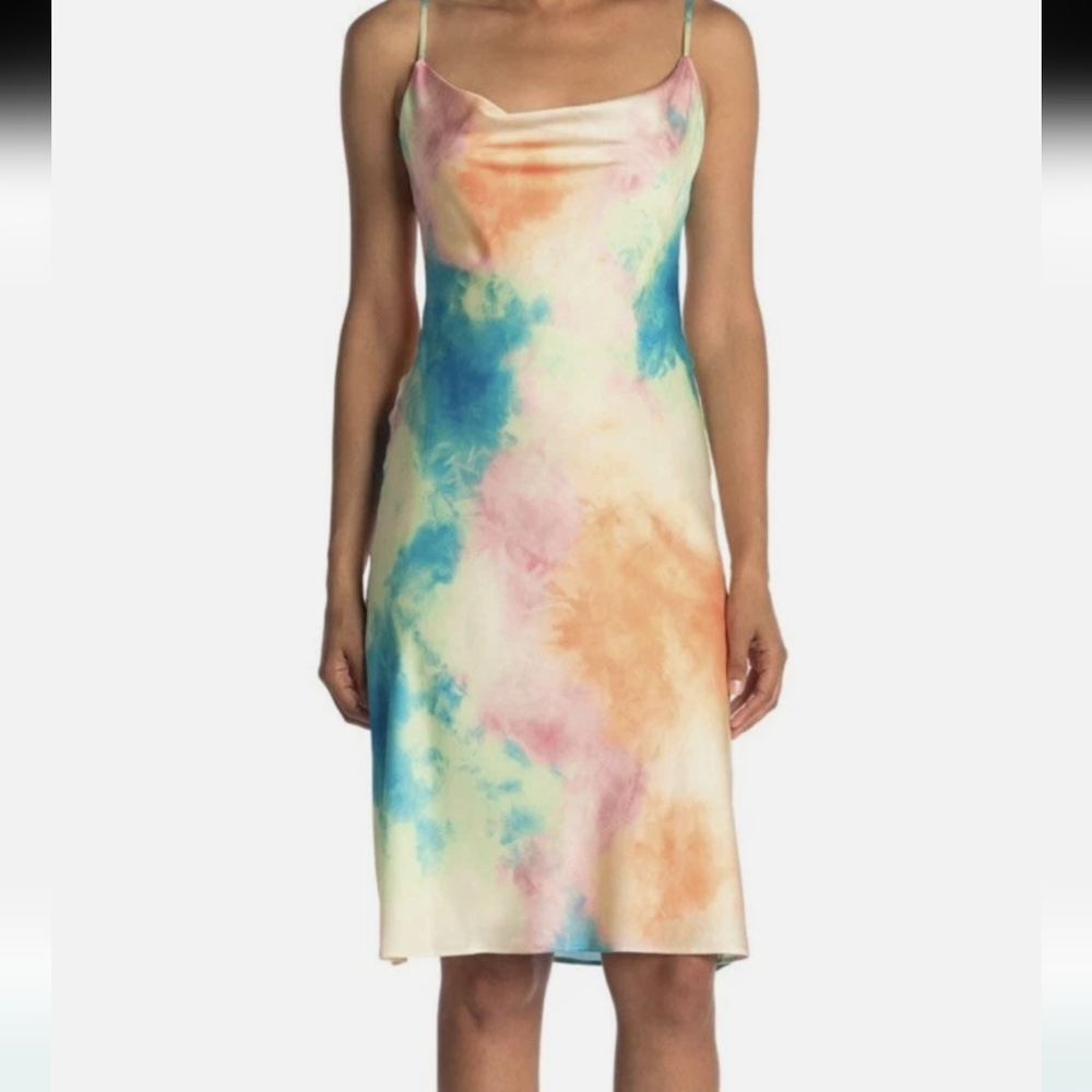Sage Rainbow Slip Dress Sz.6 NWT